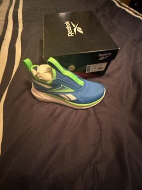 Reebok Lite Spinner Toddler Shoes Blue/Solar Lime